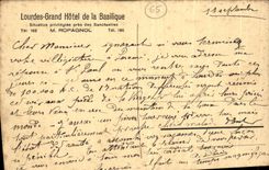 VINTAGE POSTCARD Heavy Large Hotel of the Basilica