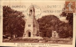 VINTAGE POSTCARD Heavy the Interallied Monument of the Notre Dame Recognition