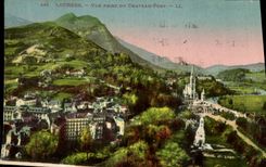 VINTAGE POSTCARD Heavy Seen from Of the Strong Castle