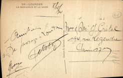 VINTAGE POSTCARD Heavy the Basilica And Gave