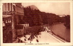 VINTAGE POSTCARD Heavy Swimming pools and Gave