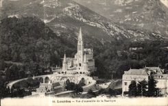 VINTAGE POSTCARD Heavy Sight D together of the Basilica