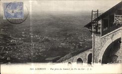 VINTAGE POSTCARD Heavy Seen from Of the Summit Of the Peak Of Ger