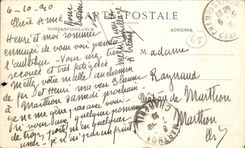 VINTAGE POSTCARD Heavy Seen from Of the Summit Of the Peak Of Ger