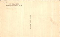 VINTAGE POSTCARD Heavy the Couronnee Virgin