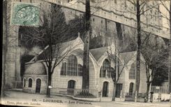 VINTAGE POSTCARD Heavy Swimming pools