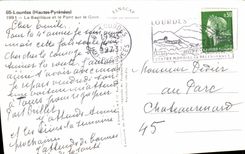 VINTAGE POSTCARD Heavy the Basilica and the Bridge On Gave