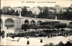 VINTAGE POSTCARD Heavy a Corner Of L Esplande