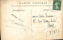 VINTAGE POSTCARD Heavy Saint Michel