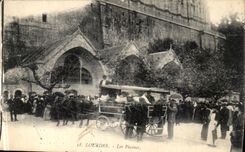 VINTAGE POSTCARD Heavy the Swimming pools Hearse