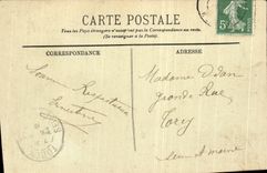 VINTAGE POSTCARD Heavy the Procession In front of the Rosary