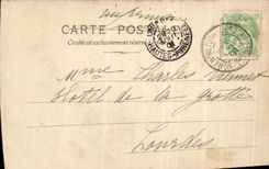 VINTAGE POSTCARD Heavy the bridge of Gave and the Castle