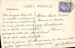 VINTAGE POSTCARD Heavy the Basilica and the Interallied Monument seen of the strong Castle