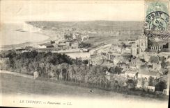 VINTAGE POSTCARD Treport Panorama
