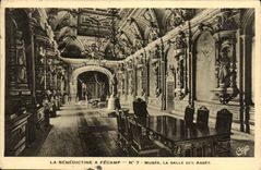 El benedictino de la POSTAL de la VENDIMIA tiene Fecamp Musee el cuarto de los abades