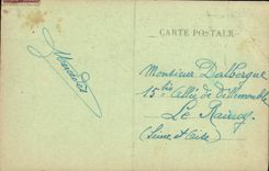 VINTAGE POSTCARD Puys the Beach has Low tide