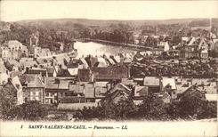 VINTAGE POSTCARD Holy Valery In Caux Panorama