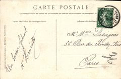 VINTAGE POSTCARD Castle of Fontainebleau the Canal Of the Park