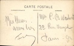 VINTAGE POSTCARD Drill of Fontainebleau Cave of Vulcan Rocks D Avon