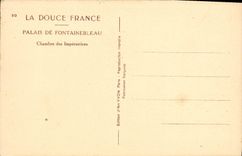 VINTAGE POSTCARD Palate of Fontainebleau Room of the Empresses