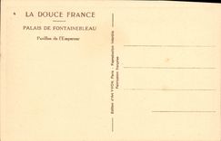 VINTAGE POSTCARD Palate of Fontainebleau House of L Emperor