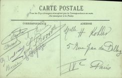 VINTAGE POSTCARD Fontainebleau the Palate Room of Marie Antoinette