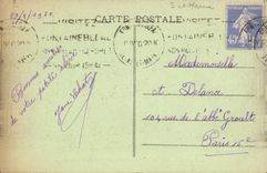 VINTAGE POSTCARD Palais of Fontainebleau Roasts D Honneur