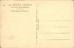 VINTAGE POSTCARD Fontainebleau Palais Rules equestrian of Henri IV