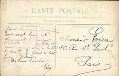 VINTAGE POSTCARD Fontainebleau Palate the vault St Saturnin