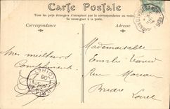 VINTAGE POSTCARD Fontainebleau Apartment Louis XV Reception room