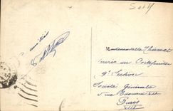 VINTAGE POSTCARD Fontainebleau the Palate Living room Louis XIII