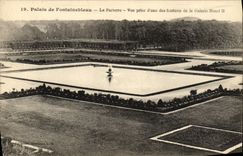 VINTAGE POSTCARD Fontainebleau the Palate the Floor Seen from D one of the windows of the gallery Henri II