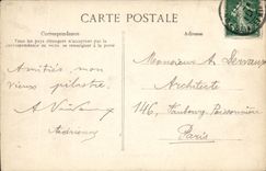 VINTAGE POSTCARD Fontainebleau Rock D Apremont Stag