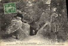 VINTAGE POSTCARD Fontainebleau Drill of the Passage of the Francs Gunners