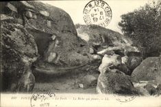 VINTAGE POSTCARD Drill De Fontainebleau the Drill the Rock which Cries