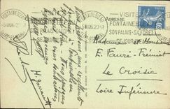 VINTAGE POSTCARD Drill of Fontainebleau the Baptistry and the Court Henri IV