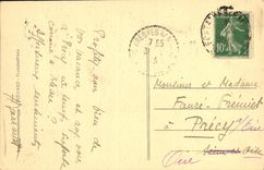 VINTAGE POSTCARD Drill of Fontainebleau Palate of the Canal of the Park