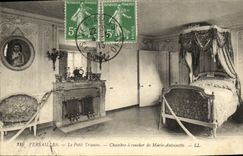 VINTAGE POSTCARD Versailles Small Triamon Chambre has Coucher of Marie Antoinette