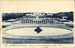 VINTAGE POSTCARD Environs Of Melun Castle of Be worth the Viscount View