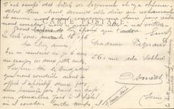 VINTAGE POSTCARD Ferte Under Jouarre the Castle of I Militaria