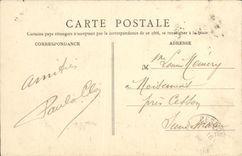 Puerta de Melun de la POSTAL de la VENDIMIA de L iglesia Aspais Saint