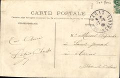 VINTAGE POSTCARD Interior Lagny of L church