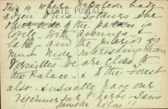 VINTAGE POSTCARD Palate De Fontainebleau Frontage on the court of the good byes