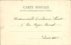 VINTAGE POSTCARD Palate of Fontainebleau Frontage on the Floor