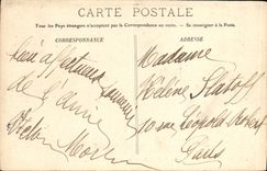 VINTAGE POSTCARD Palate of Fontainebleau the Drill the Chaos of the Artists