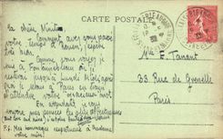 VINTAGE POSTCARD Palate of Fontainebleau L Pond of Carps