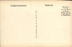 VINTAGE POSTCARD Palate of Fontainebleau Court D Henri IV School D application