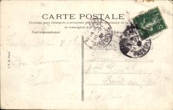 VINTAGE POSTCARD Palate of Fontainebleau the Library