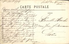 VINTAGE POSTCARD Palate of Fontainebleau the English Garden and L Wing Louis XV