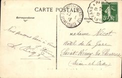 VINTAGE POSTCARD Villeneuve king Parc of the pheasantry Woman